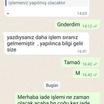 Emin Elif Butik Ürün İade Parası Konusunda İlgisizler