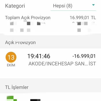 İncehesap Para Çekildi, Sipariş Gözükmüyor. Sipariş Yarıda Kaldı.