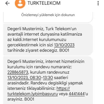 Türk Telekom Ekipleri Randevuya Uymuyor Ve Akabinde Mağdur Ediliyorum.