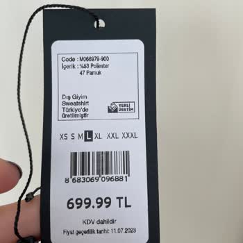 Mavi Markaya Güvenerek Aldığım Sweat Giyilemez Halde!