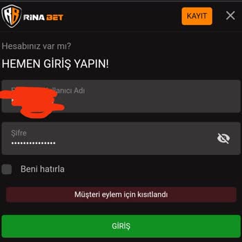 Rinabet Çekim Yapamamak