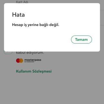 Papara Kartım Starbucks Uygulamasında Kayıt Olmuyor.