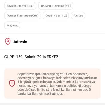Tıkla Gelsin Para İadem Yapılmadı