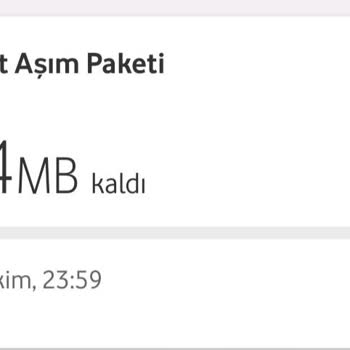 Vodafone Un Paketim Bitmeden Aşım Paketi Yüklemesi