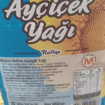 Migros Ayçiçek Yağı Bozuk Çıktı