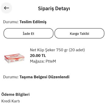 Epttavm'den Aldığım Ürün Gönderilmiyor.