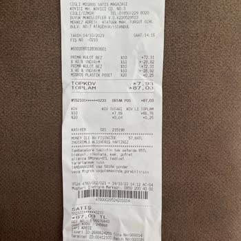 Migros'ta Satılan Prima Külot Bez