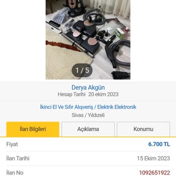 Sahibinden Paramın İadesini İstiyorum