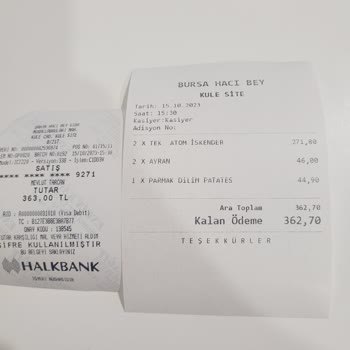 Bursa Hacı Bey İskender Fiyat Fazla Çekiliyor