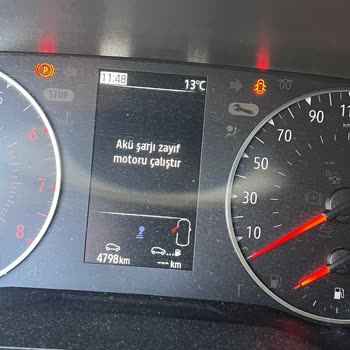 Renault Akü Şarjı Zayıf Motoru Çalıştır Uyarısı
