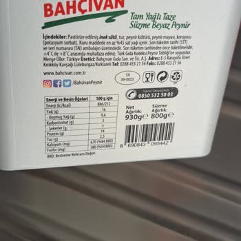 Bahçıvan Süzme Peyniri Dağılıyor