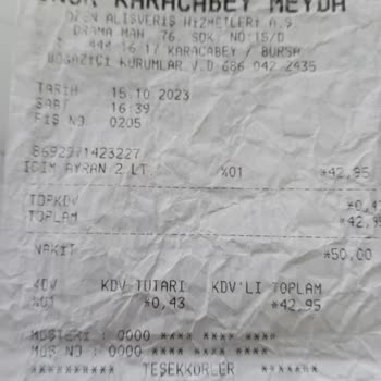 Onur Market STT Geçmiş Ürünler