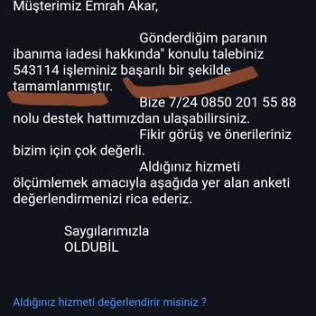 Oldubil Tüm Evrakları Göndermeme Rağmen İade İşlemi Gerçekleştirmiyor.