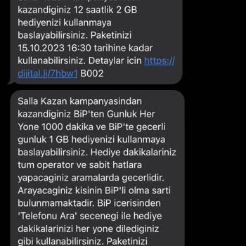 Turkcell Salla Kazan Hatası