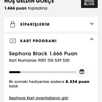 Sephora Hatalı Puan Girişi