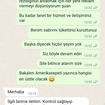 Amerika Sepetim Dikkat! Şikayet Var!