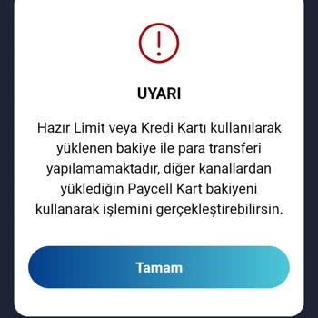 Paycell Kullanılamayan Geri Alamadığım Para