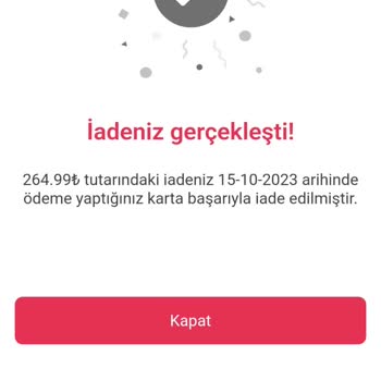 Yemeksepeti Para İadesi Yapmadı