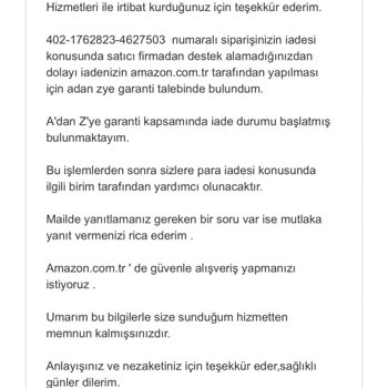 Amazon İade Kodu Vermiyor!
