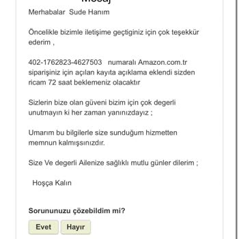 Amazon İade Kodu Vermiyor!