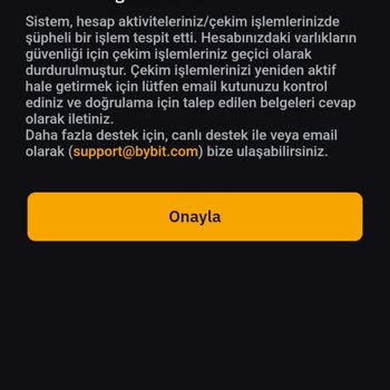 Bybit Hesabımdan Para Çekemiyorum