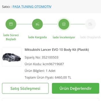 Paşa Tuning Çiçek Sepeti İademin Onaylanması