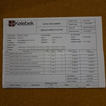 Kelebek Mobilyamız 6 Aydır Teslim Edilmedi