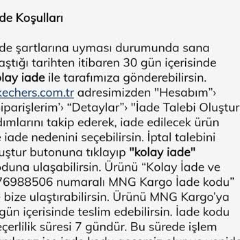 Skechers Geçersiz İade Kodu