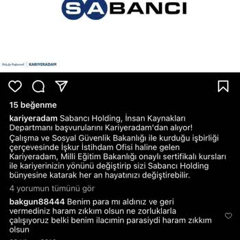 Teşvik Programı & Kariyer Adam Firmasının Paramızı İade Etmemesi