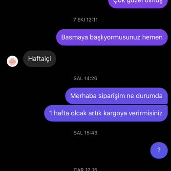 Love_cikolatam (Instagram) Siparişin Kargoya Verilmemesi İletişimin 0 Olması