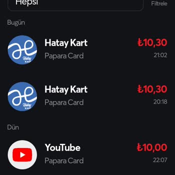 Papara Hatay Karta Cashback Vermiyor