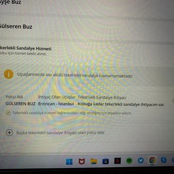 Pegasus Hava Yolları Tekerlekli Sandalye