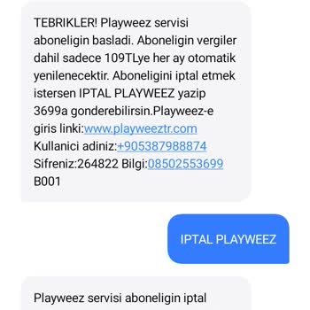 Playweez Servis Ücreti