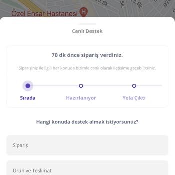 Getirin Siparişimi 1,30 Saatte Getirememesi.