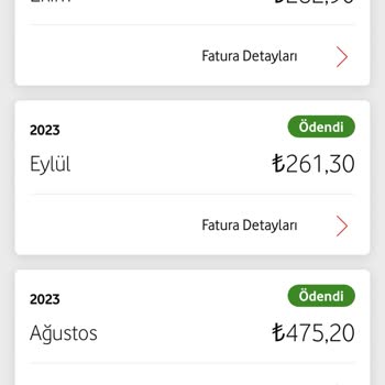Vodafone Fazla Ödenen Fatura Bedelinin Tarafıma İade Edilmesi