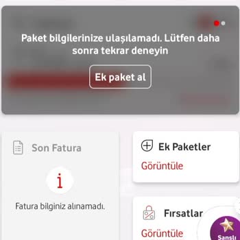Paket Bilgisi Yok Vodafone