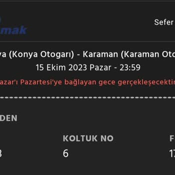 Özkaymak Turizm Otobüs Seferi Fiyaskosu