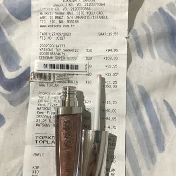 Watsons Hasarlı Ürünün Değiştirilmesini İstiyorum