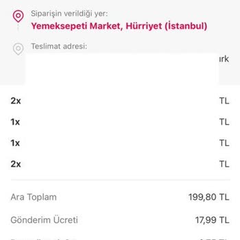 Yemeksepeti Market 1 Saat 30 Dakika Bekletti Ve Siparişi İptal Etti.