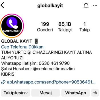 Global Kayıt (globalkayit)'tan Telefon Açtırma İşlemi İçin Ödeme Yaptım Ancak Yanıltıldım