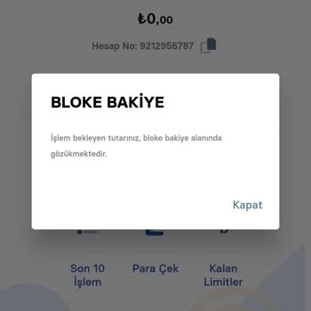 Mefete Bloke Bakiye Oldu