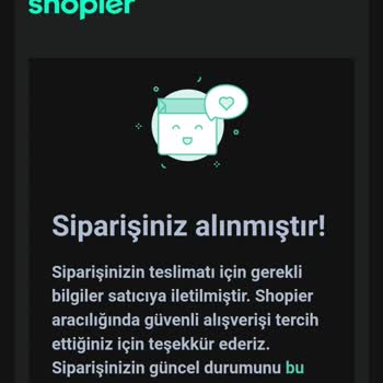 Shopier Ürün Kargoya Verilmiyor
