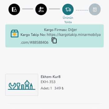 Minar Mobilya NT Kurulum Mobilya Lojistik Nakliyat Ticaret Ltd Şti. Kargo Sorunu