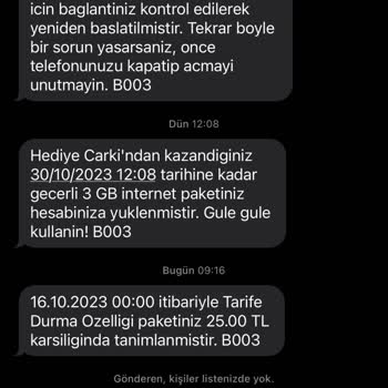 Vodafone Zorla Ödetilen Aşım Paketi