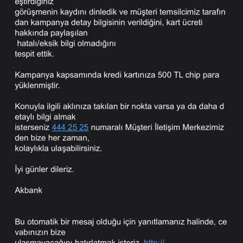 Akbank Axess Kartı Chip Para Kampanyası