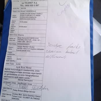 Enza Home Ayıplı Malın Değişimini Yapmıyor!