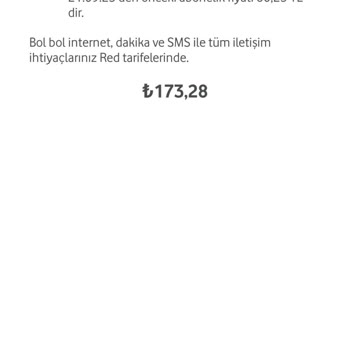 Vodafone Pahalı Tarife Teklifi