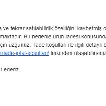 A101 İnternet Alışverişi İade Sorunu