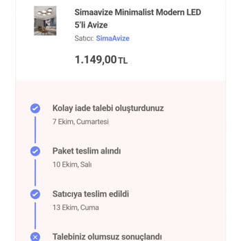 Hepsiburada Bozuk Ürün İadesini Kabul Etmedi