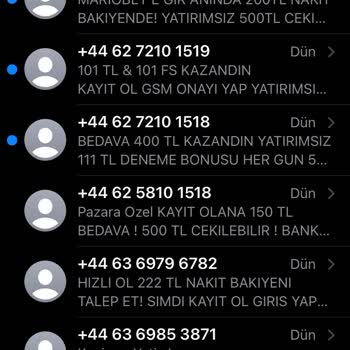 Türk Telekom +44 Lü Numaralar